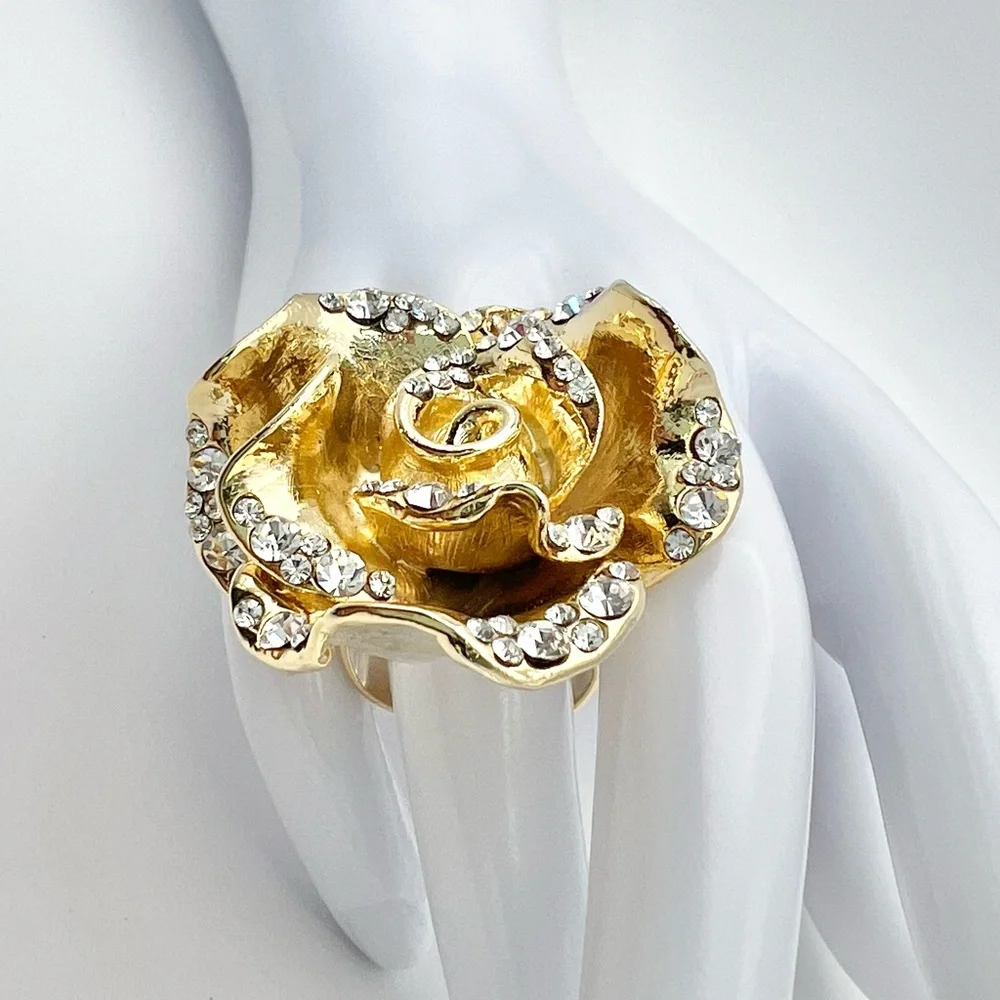 ROSE STATEMENT RING - Picture 2 of 10
